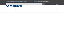 Tablet Screenshot of metroval.com.br